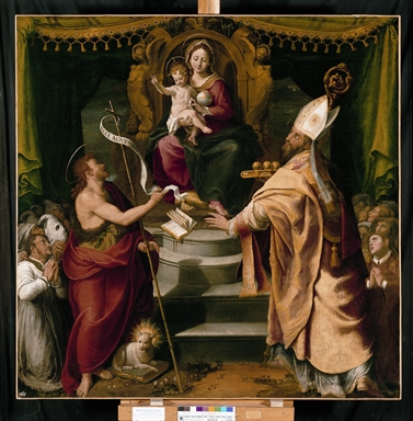 Madonna con Bambino in trono, San Giovanni Battista e San Nicola di Bari